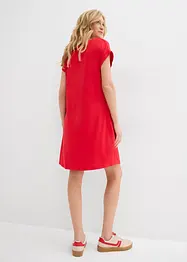Jersey jurk met borduursel van een vicose-elastanmix, bonprix
