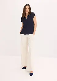 Poloshirt met kant, bonprix