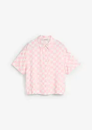 Geruite blouse met korte mouwen, bonprix