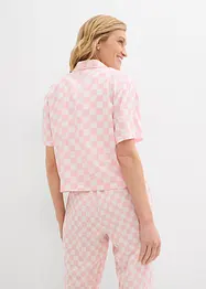 Geruite blouse met korte mouwen, bonprix