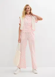 Geruite blouse met korte mouwen, bonprix