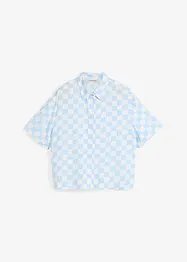 Geruite blouse met korte mouwen, bonprix