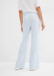 Geruite Marlene Dietrich broek van soepele viscose, bonprix