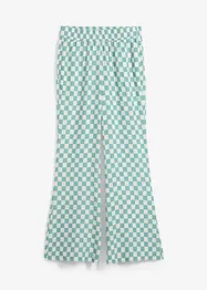 Geruite Marlene Dietrich broek van soepele viscose, bonprix