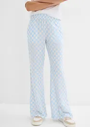 Geruite Marlene Dietrich broek van soepele viscose, bonprix