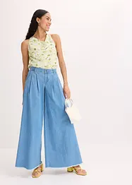 Blousetop in satijnlook, bonprix