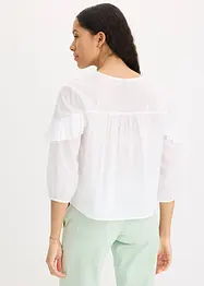 Lichte blouse met volants, bonprix