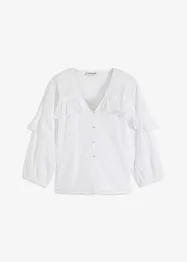 Lichte blouse met volants, bonprix