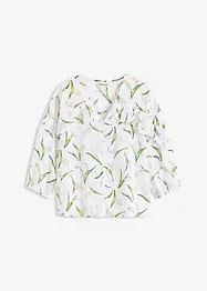 Gedessineerde blouse met volants, bonprix