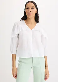 Lichte blouse met volants, bonprix