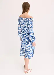 Carmen jurk van gestructureerde viscose, bonprix