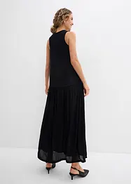 Maxi jurk met materiaalmix, bonprix