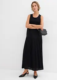 Maxi jurk met materiaalmix, bonprix