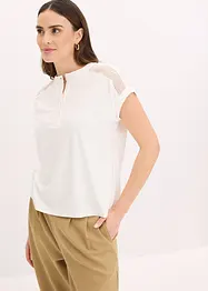 Shirt met kanten inzetstuk, bonprix