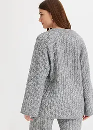 Oversized trui met kabelpatroon, bonprix