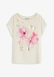 Shirt met geweven inzetstuk, bonprix