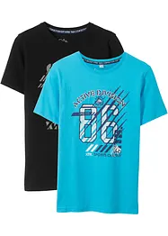 Jongens T-shirt van puur biologisch katoen (set van 2), bonprix