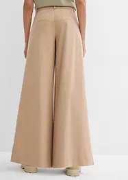 Bandplooibroek met hoge band van viscose-mix, bonprix