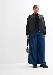 Bandplooibroek met hoge band van viscose-mix, bonprix