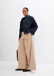 Bandplooibroek met hoge band van viscose-mix, bonprix