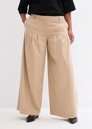 Bandplooibroek met hoge band van viscose-mix, bonprix