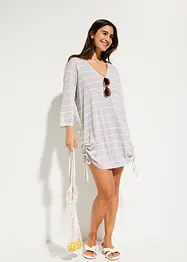 Lang strandshirt met capuchon van viscose, bonprix