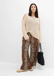 Boxy ajour trui met cut-outs, bonprix