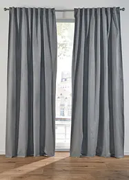 Verduisteringsgordijn van gerecycled polyester met structuur (1 stuk), bonprix