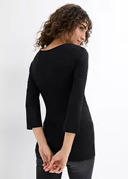 Geribd zwangerschapsshirt met opvallende hals, bonprix