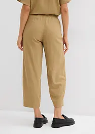 Slip-on broek met linnen, 7/8 lengte, bonprix