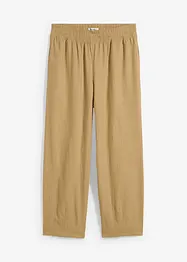 Slip-on broek met linnen, 7/8 lengte, bonprix