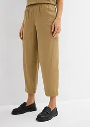 Slip-on broek met linnen, 7/8 lengte, bonprix