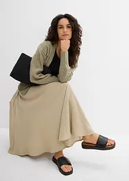 Maxi rok met een comfortabele band, bonprix