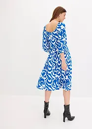 Jersey jurk met pofmouwen van zachte viscosemix, bonprix