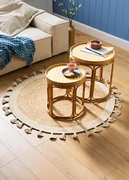 Bijzettafel van rotan (set van 2), bonprix