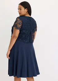 Midi jurk met kant, bonprix