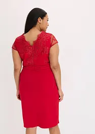 Mini jurk met kant, bonprix