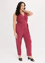 Jersey jumpsuit met knoopdetail, bonprix