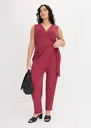 Jersey jumpsuit met knoopdetail, bonprix
