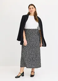 Jersey rok van gestructureerde crêpe, bonprix