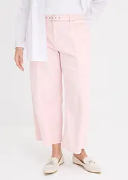 Stretch twill broek met riem, bonprix