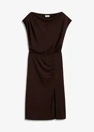 Asymmetrische jersey jurk met rimpels, bonprix