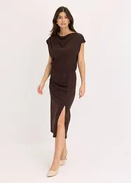 Asymmetrische jersey jurk met rimpels, bonprix