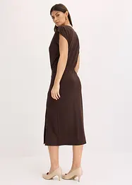Asymmetrische jersey jurk met rimpels, bonprix