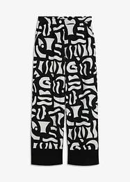 Gedessineerde jersey broek, bonprix