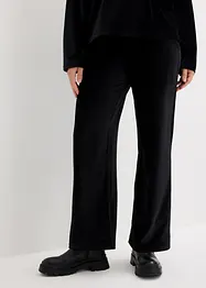 Wijde broek van jersey-corduroy met comfortband, bonprix
