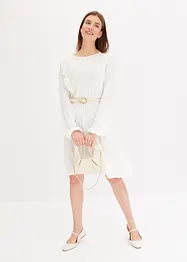 Jersey jurk met volants, bonprix