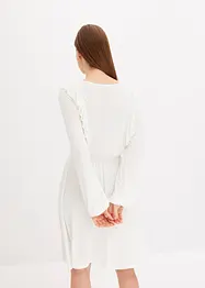 Jersey jurk met volants, bonprix