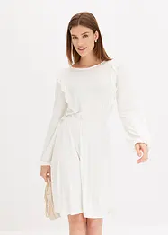 Jersey jurk met volants, bonprix