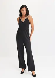 Jumpsuit met detail van strass, bonprix